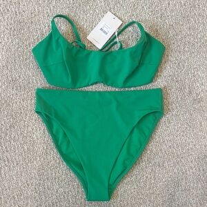 Green Women's Swimwear Set